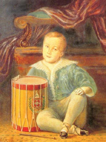 Armand Palliere Pedro II of Brazil, aged 4 Sweden oil painting art